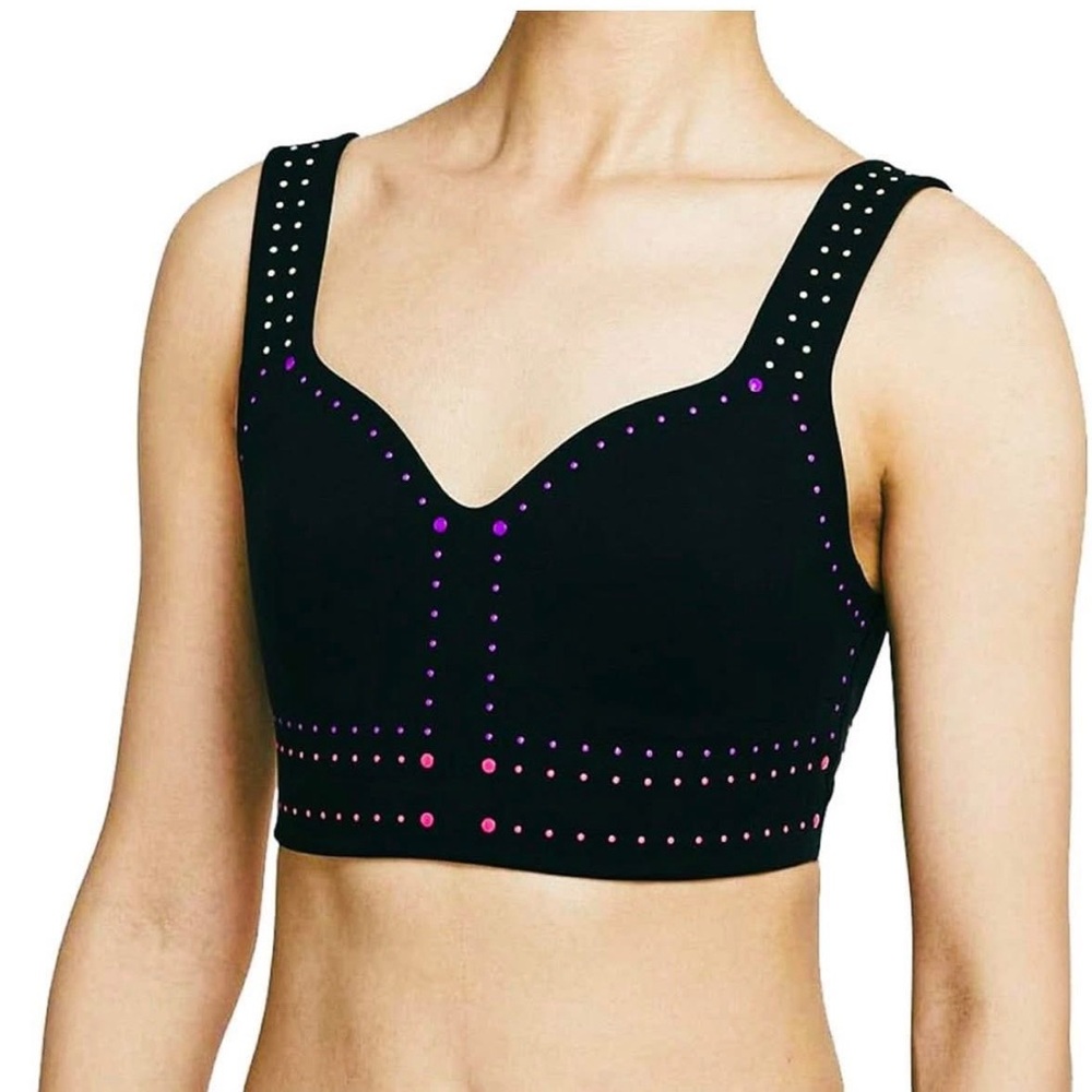 Nike Women's Motion Adapt Neon Stud High Support
Sports Bra